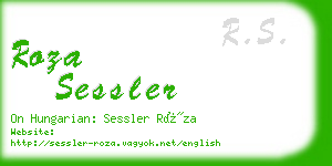 roza sessler business card